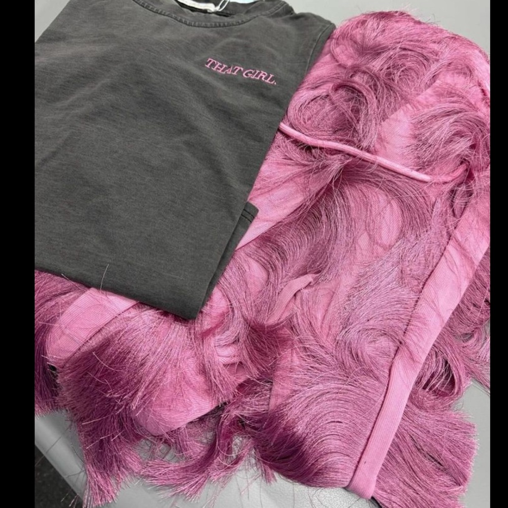 Minaa Monroe fringe sweat pants